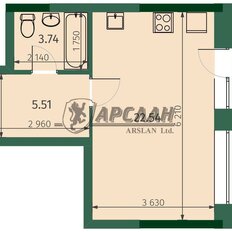 Квартира 34,1 м², 1-комнатная - изображение 5