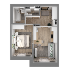 Квартира 37,8 м², 1-комнатная - изображение 2