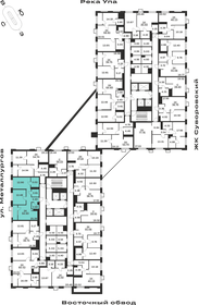 Квартира 64,6 м², 2-комнатная - изображение 2