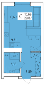 Квартира 29,9 м², студия - изображение 1