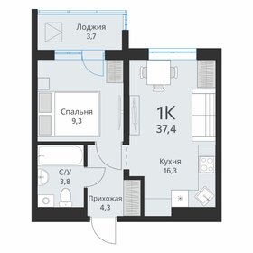 Квартира 35,6 м², 1-комнатная - изображение 1
