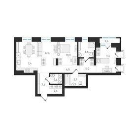 Квартира 80,1 м², 3-комнатная - изображение 1
