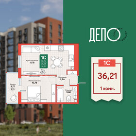 Квартира 36,2 м², 1-комнатная - изображение 1