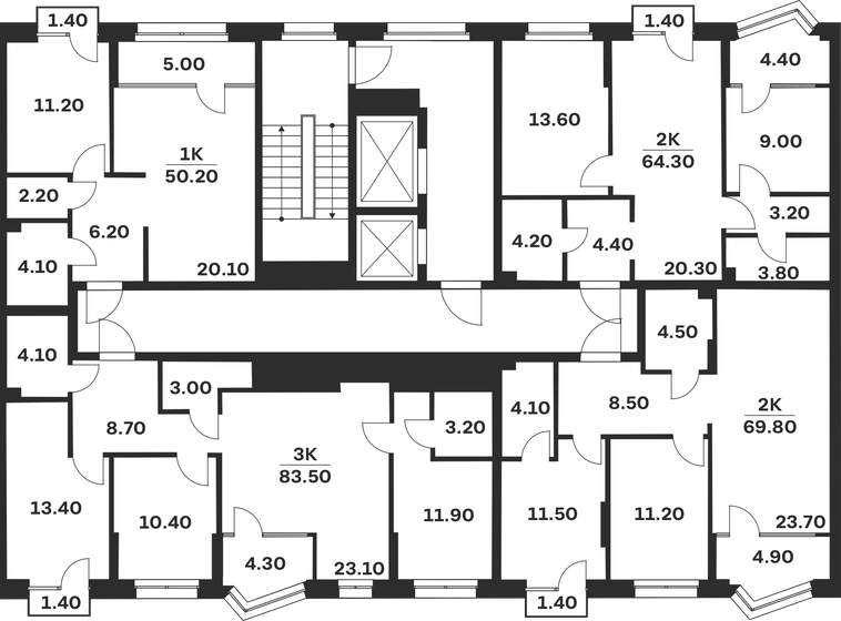 67,6 м², 2-комнатная квартира 10 596 300 ₽ - изображение 30