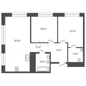 Квартира 57,7 м², 2-комнатная - изображение 1