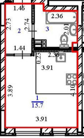 Квартира 24,3 м², студия - изображение 1