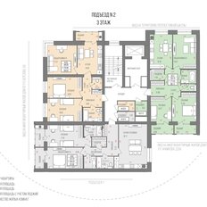 Квартира 92 м², 2-комнатная - изображение 4