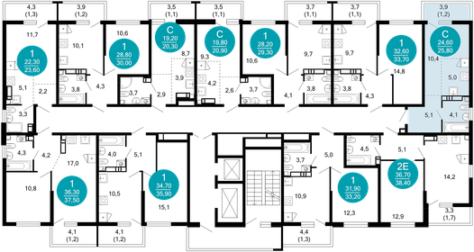 Квартира 25,8 м², 1-комнатная - изображение 2