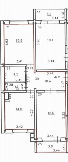 52,8 м², 2-комнатная квартира 4 690 000 ₽ - изображение 72