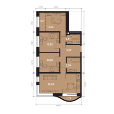 Квартира 78,5 м², 4-комнатная - изображение 3
