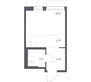 Квартира 22,6 м², студия - изображение 1