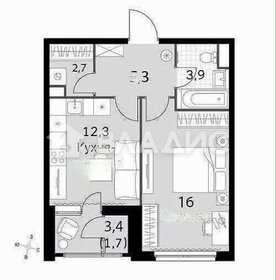 Квартира 41,9 м², 1-комнатная - изображение 1