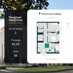 Квартира 62,4 м², 2-комнатная - изображение 1