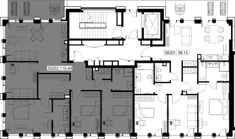 Квартира 116,4 м², 4-комнатная - изображение 2