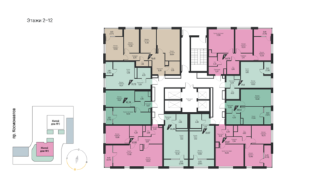 Квартира 31 м², 1-комнатная - изображение 3