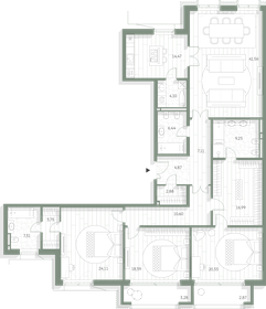 Квартира 198,5 м², 3-комнатная - изображение 2