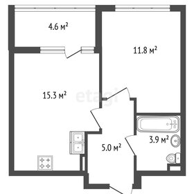 Квартира 38,3 м², 1-комнатная - изображение 1