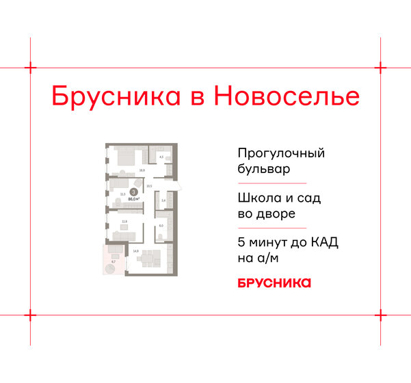 46 м², 2-комнатная квартира 33 500 000 ₽ - изображение 54