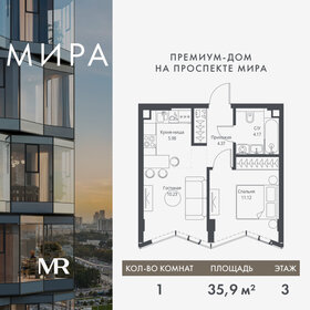 Квартира 35,9 м², 1-комнатная - изображение 1