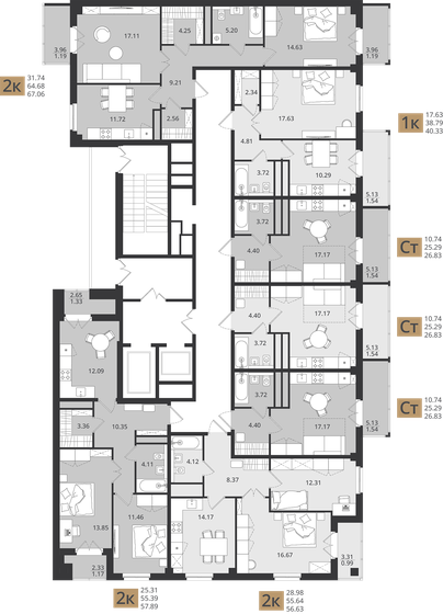 26,9 м², квартира-студия 4 067 847 ₽ - изображение 11