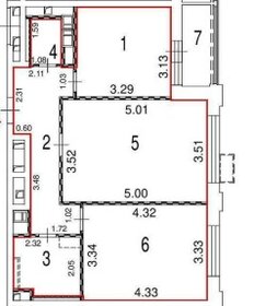 Квартира 58,9 м², 2-комнатная - изображение 1