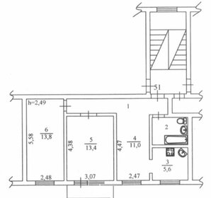 Квартира 56,3 м², 3-комнатная - изображение 2