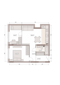 Квартира 50 м², 2-комнатная - изображение 3