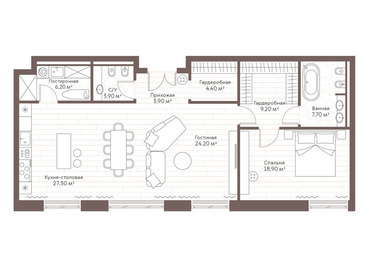 115 м², квартира-студия 83 750 000 ₽ - изображение 107