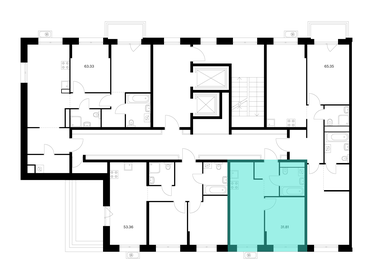 Квартира 31,8 м², 1-комнатная - изображение 2