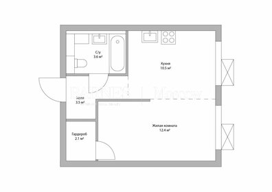Квартира 32,1 м², 1-комнатная - изображение 1