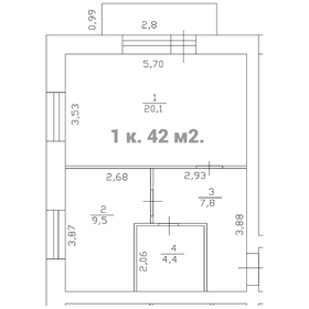 Квартира 61,6 м², 2-комнатная - изображение 3