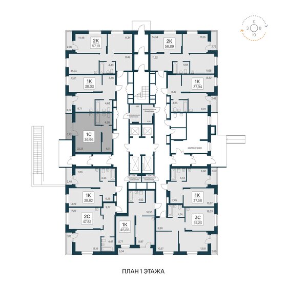 37,2 м², квартира-студия 5 800 000 ₽ - изображение 27