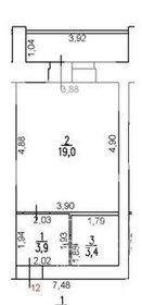 Квартира 28 м², студия - изображение 1