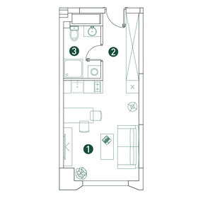 Квартира 25,8 м², студия - изображение 2