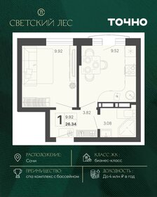 Квартира 26,3 м², 1-комнатная - изображение 1