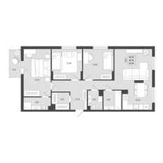 Квартира 85,9 м², 3-комнатная - изображение 2