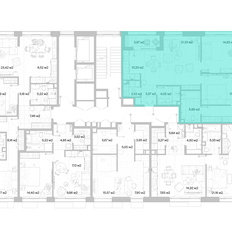 Квартира 83,8 м², 1-комнатная - изображение 2