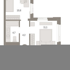 Квартира 53,6 м², 2-комнатная - изображение 3