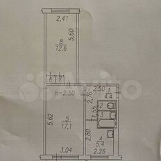 Квартира 47,6 м², 2-комнатная - изображение 1