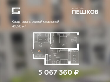 Квартира 49,7 м², 1-комнатная - изображение 1