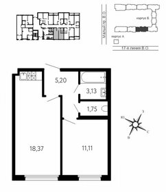 Квартира 39,6 м², 1-комнатная - изображение 1