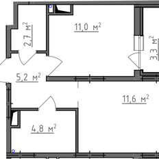 Квартира 37 м², 1-комнатная - изображение 3