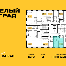 Квартира 34,9 м², 1-комнатная - изображение 2