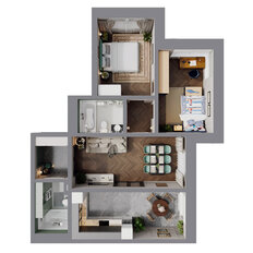 Квартира 79,7 м², 3-комнатная - изображение 2