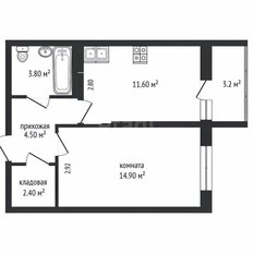 Квартира 40 м², 1-комнатная - изображение 2
