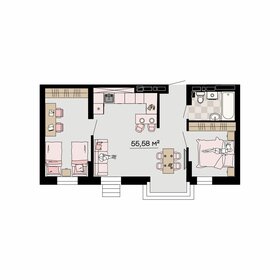 Квартира 55,6 м², 3-комнатная - изображение 1