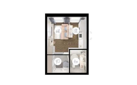 Квартира 25,3 м², студия - изображение 1