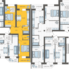 Квартира 62 м², 2-комнатная - изображение 2