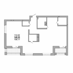 Квартира 159,2 м², 3-комнатная - изображение 1