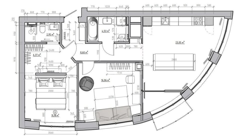 82 м², 3-комнатная квартира 47 000 000 ₽ - изображение 78